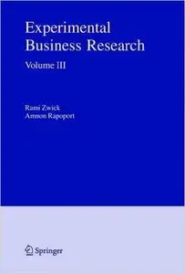 Experimental Business Research: Volume III: Marketing, Accounting and Cognitive Perspectives