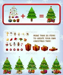 GraphicRiver Customizeable Christmas Tree