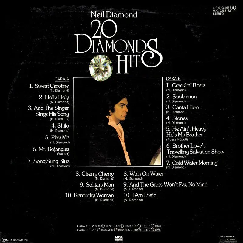 Neil Diamond – 20 Diamond Hits (1979)