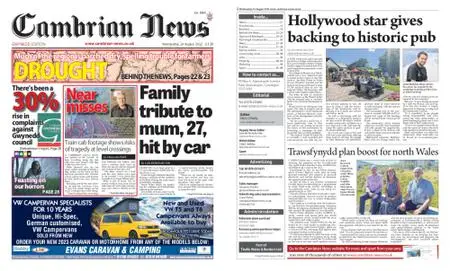 Cambrian News Arfon & Dwyfor – 25 August 2022