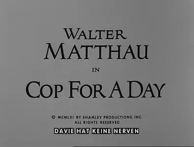 Alfred Hitchcock: Cop for a Day (1961)