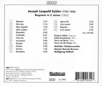 Wolfgang Helbich - Joseph Eybler: Requiem (1993) (Repost)