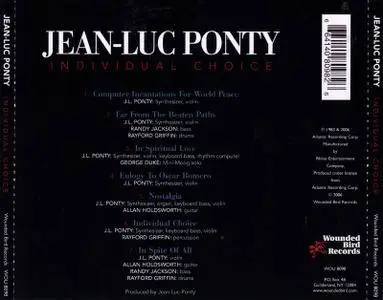 Jean-Luc Ponty - Individual Choice (1983)