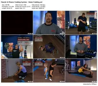 Muscle and Fitness Home Training System Full