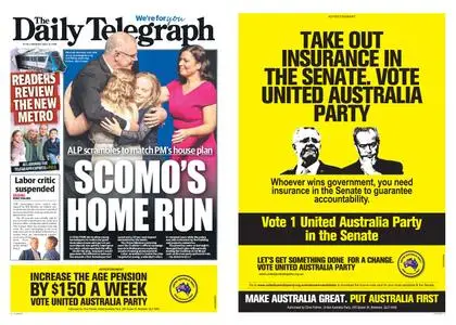 The Daily Telegraph (Sydney) – May 13, 2019
