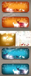 Deer Christmas cards