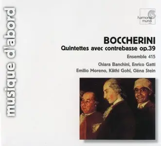 Luigi Boccherini - Ensemble 415 / Banchini - Quintettes avec contrebasse op. 39 & 44 (1990/2000, Harmonia Mundi # HMA 1951334)