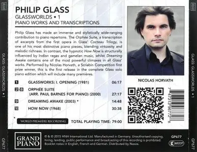 Nicolas Horvath - Philip Glass: Glassworlds (Complete Piano Music), Volume 1-6 (2015-2019) 6 CDs