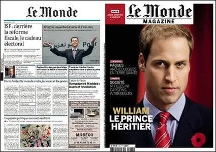 Le Monde - 23 April 2011 (+ Supplement)