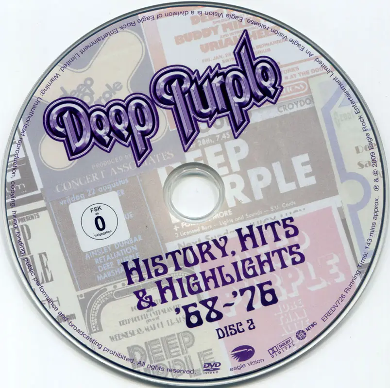 Дип перпл хиты слушать. Deep Purple - History, Hits & Highlights '68-'76. Deep Purple Greatest Hits. Диски дип перпл. Обложки дисков дип перпл.