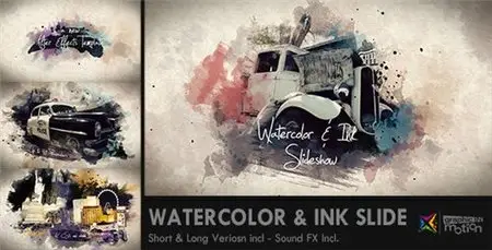 Watercolor & Ink Slideshow - After Effects Project (Videohive)