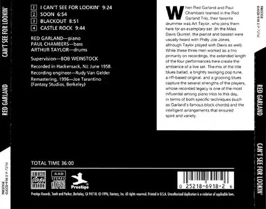 Red Garland - Can't See for Lookin' (1996)