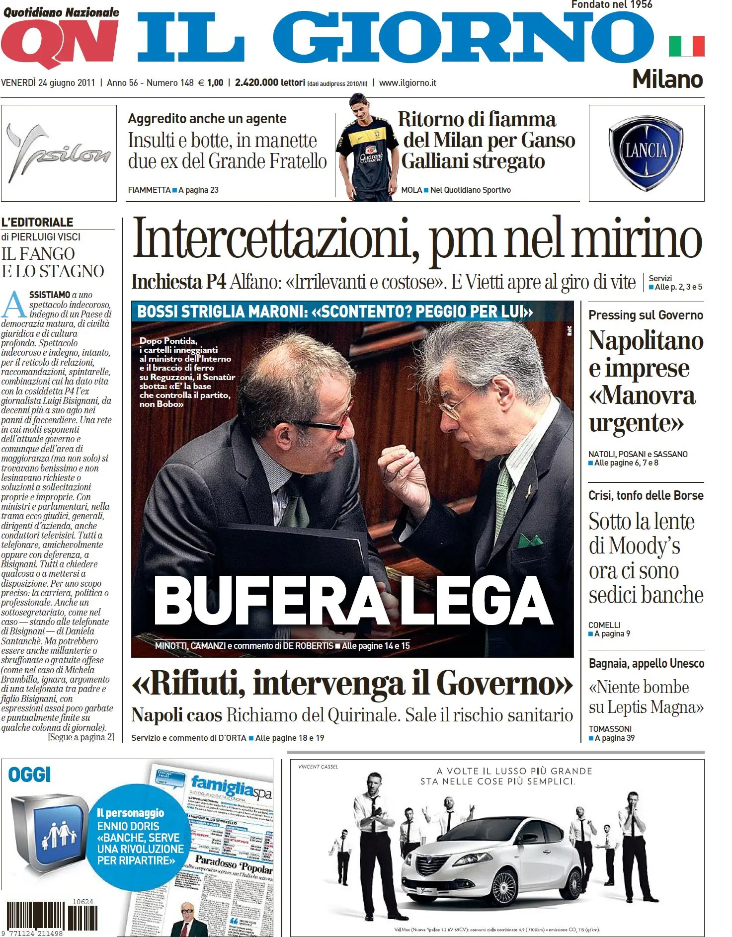 IL GIORNO 24 GIUGNO 2011