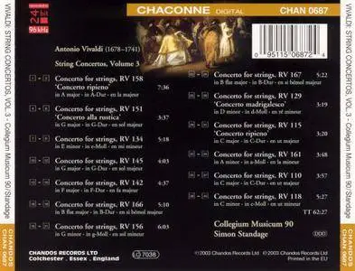 Collegium Musicum 90, Simon Standage - Vivaldi: String Concertos, Vol.2 (2001) (Repost)