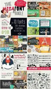 CreativeMarket - MEGAFONT - Font & Graphics bundle