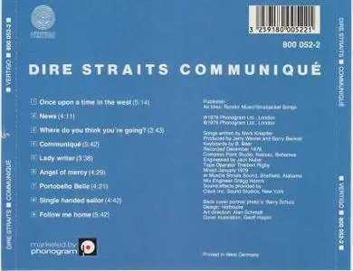 Dire Straits - Communique (1979) [blue swirl, West Germany]