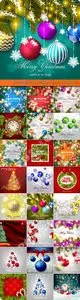 2016 Merry Christmas and Happy New Year vector background 44