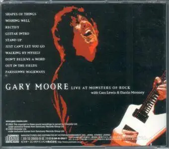 Gary Moore - Live At Monsters Of Rock (2003) {Japan 1st Press}