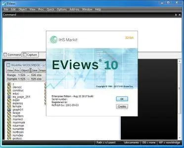 EViews 10 (Patch Date: August 22, 2017) Update