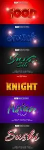 Psd style text effect editable set vol 42