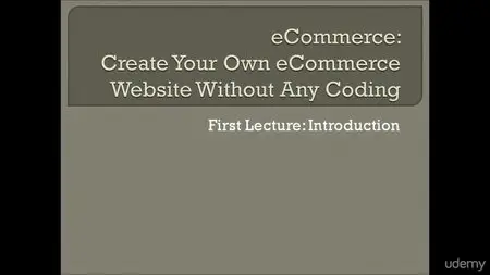 eCommerce: Create Your Own eCommerce Site Without Any Coding