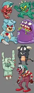 50 Shutterstock Monster Vectors