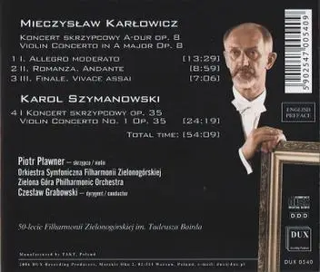 Piotr Pławner - Karłowicz, Szymanowski: Violin Concertos (2006)