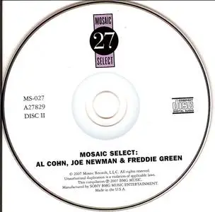 Al Cohn, Joe Newman & Freddie Green - Mosaic Select (2007) {3CD Set, Mosaic Records MS-027 rec 1955}