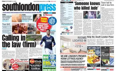 South London Press – September 25, 2020