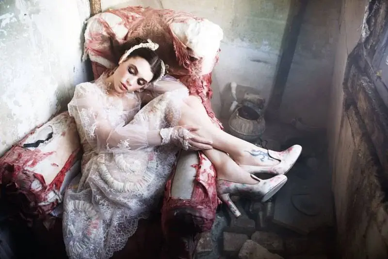 Astrid Berges-Frisbey by Ellen von Unwerth for Vоgue Italia March 2012