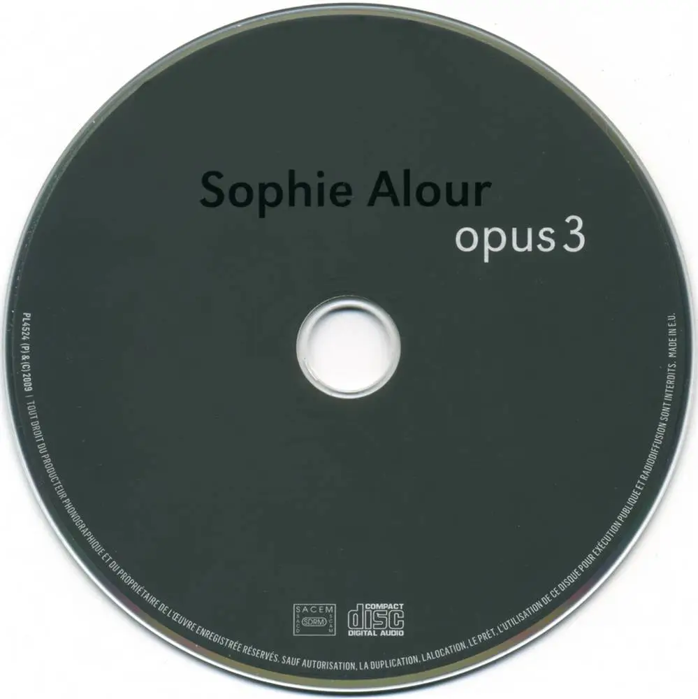 Sophie Alour - Opus 3 (2009) {Plus Loin Musique)