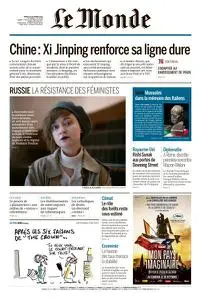 Le Monde du Mardi 25 Octobre 2022