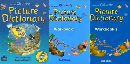 Longman Children's Picture Dictionary with 2 CD Audio + Workbooks 1 & 2