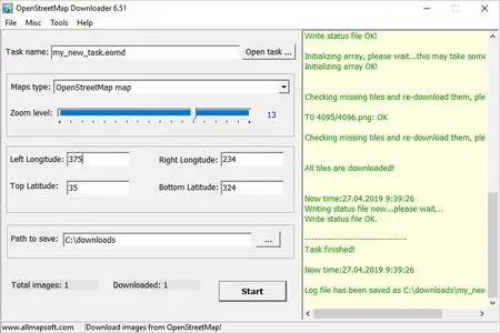 AllmapSoft Easy OpenstreetMap Downloader 6.582