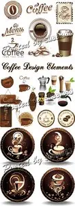 Coffee Design Elements Vector