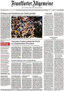 Frankfurter Allgemeine Zeitung vom Montag, 11. August 2014