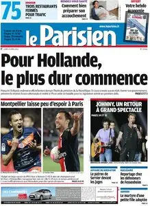 Le Parisien + Cahier Paris du Lundi 14 Mai 2012