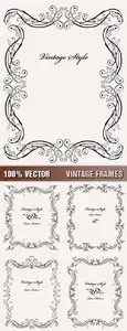 Stock Vector - Vintage Frames