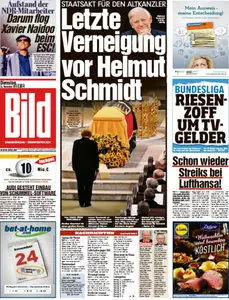 Bild Zeitung vom 24 November 2015