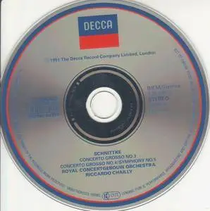 Schnittke - Concerto Grosso No.3, Symphony No.5 - RCO, Chailly (1991) {Decca 430 698-2}