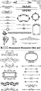 Vectors - Ornament Elements (Set 30)