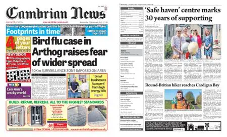Cambrian News Arfon & Dwyfor – 08 September 2022