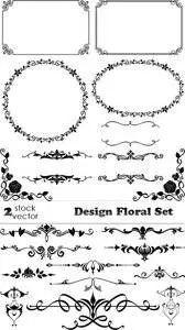 Vectors - Design Floral Set