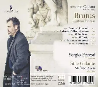 Sergio Foresti, Stefano Aresi, Stile Galante - Caldara: Brutus - Cantatas for Bass (2018)