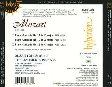 Susan Tomes, The Gaudier Ensemble - Mozart: Piano Concertos Nos. 11, 12 & 13 (2009)