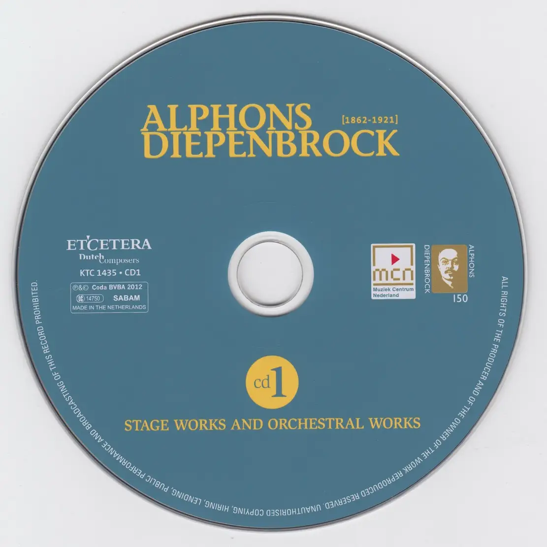 Alphons Diepenbrock (1862-1921) - Anniversary Edition (2012) {8CDs Set ...