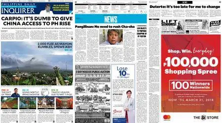 Philippine Daily Inquirer – January 15, 2018