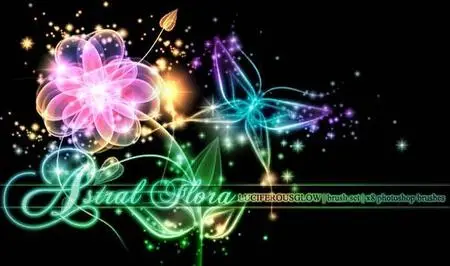 Astral Flora brushes for Photoshop