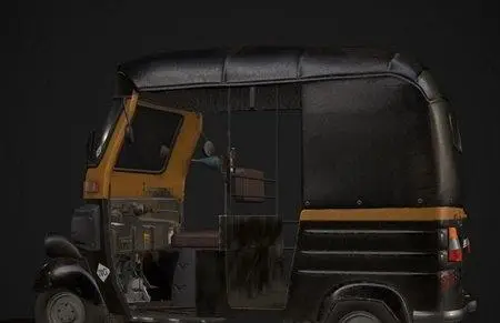 Mumbai Auto Rickshaw 3D Model