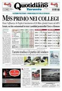 Quotidiano di Puglia Taranto - 5 Marzo 2018